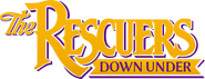 Logo of The Rescuers Down Under image size 759x290
