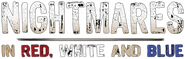 Logo of Nightmares in Red, White and Blue image size 792x253