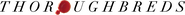 Logo of Thoroughbreds image size 2141x174