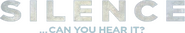 Logo of Silence... Can You Hear It? image size 465x83