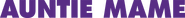 Logo of Auntie Mame image size 2648x253