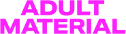 Logo of Adult Material image size 1276x350