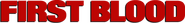 Logo of First Blood image size 785x97