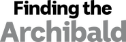 Logo of Finding the Archibald image size 3121x1053