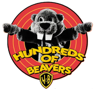Logo of Hundreds of Beavers image size 392x375