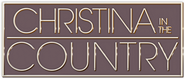 Logo of Christina in the Country image size 2864x1221