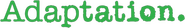 Logo of Adaptation. image size 784x117