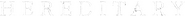 Logo of Hereditary image size 1268x112