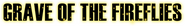 Logo of Grave of the Fireflies image size 1272x180