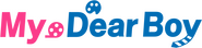Logo of My Dear Boy image size 1267x298