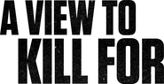 Logo of A View To Kill For image size 2523x1292