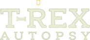 Logo of T. Rex Autopsy image size 2949x1300