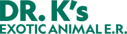 Logo of Dr. K's Exotic Animal ER image size 4278x1167