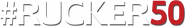 Logo of #Rucker50 image size 1267x180
