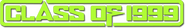 Logo of Class of 1999 image size 1970x298