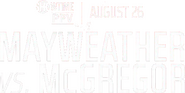Logo of Floyd Mayweather Jr. vs. Conor McGregor image size 590x296