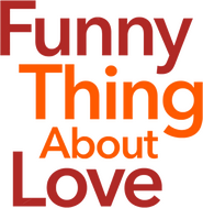 Logo of Funny Thing About Love image size 1521x1557