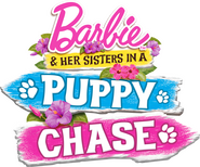 Logo of Barbie & Her Sisters in a Puppy Chase image size 1262x1048
