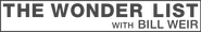 Logo of The Wonder List with Bill Weir image size 3840x613