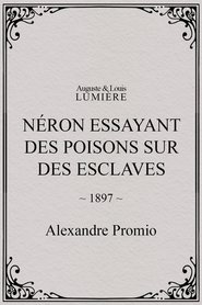 poster Néron essayant des poisons sur des esclaves