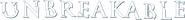 Logo of Unbreakable image size 782x83