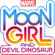 Logo of Marvel's Moon Girl and Devil Dinosaur image size 1316x1299