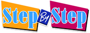 Logo of Step by Step image size 353x129