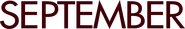 Logo of September image size 4318x672