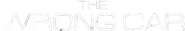 Logo of The Wrong Car image size 592x99