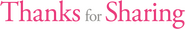 Logo of Thanks for Sharing image size 1275x197