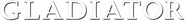 Logo of Gladiator image size 789x91