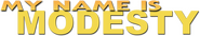 Logo of My Name Is Modesty: A Modesty Blaise Adventure image size 787x143