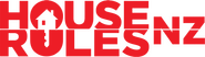 Logo of House Rules NZ image size 2378x663
