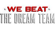 Logo of We Beat the Dream Team image size 2426x1295