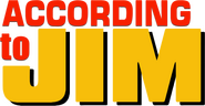 Logo of According to Jim image size 567x293
