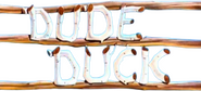 Logo of Dude Duck image size 553x250