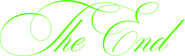 Logo of The End image size 3196x970