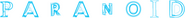 Logo of Paranoid image size 1274x127