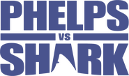 Logo of Phelps vs Shark image size 1675x988
