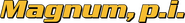 Logo of Magnum, P.I. image size 3000x371