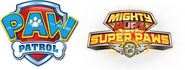 Logo of PAW Patrol, Mighty Pups: Super PAWs image size 766x291