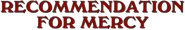 Logo of Recommendation for Mercy image size 757x124