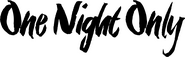 Logo of One Night Only image size 1375x425