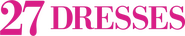 Logo of 27 Dresses image size 1437x281
