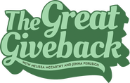 Logo of The Great Giveback with Melissa McCarthy and Jenna Perusich image size 1508x963