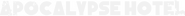 Logo of Apocalypse Hotel image size 1200x106