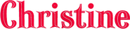 Logo of Christine image size 782x176