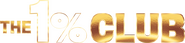Logo of The 1% Club image size 2386x559