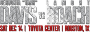 Logo of Gervonta Davis vs. Lamont Roach image size 1300x469