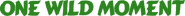 Logo of One Wild Moment image size 1032x92
